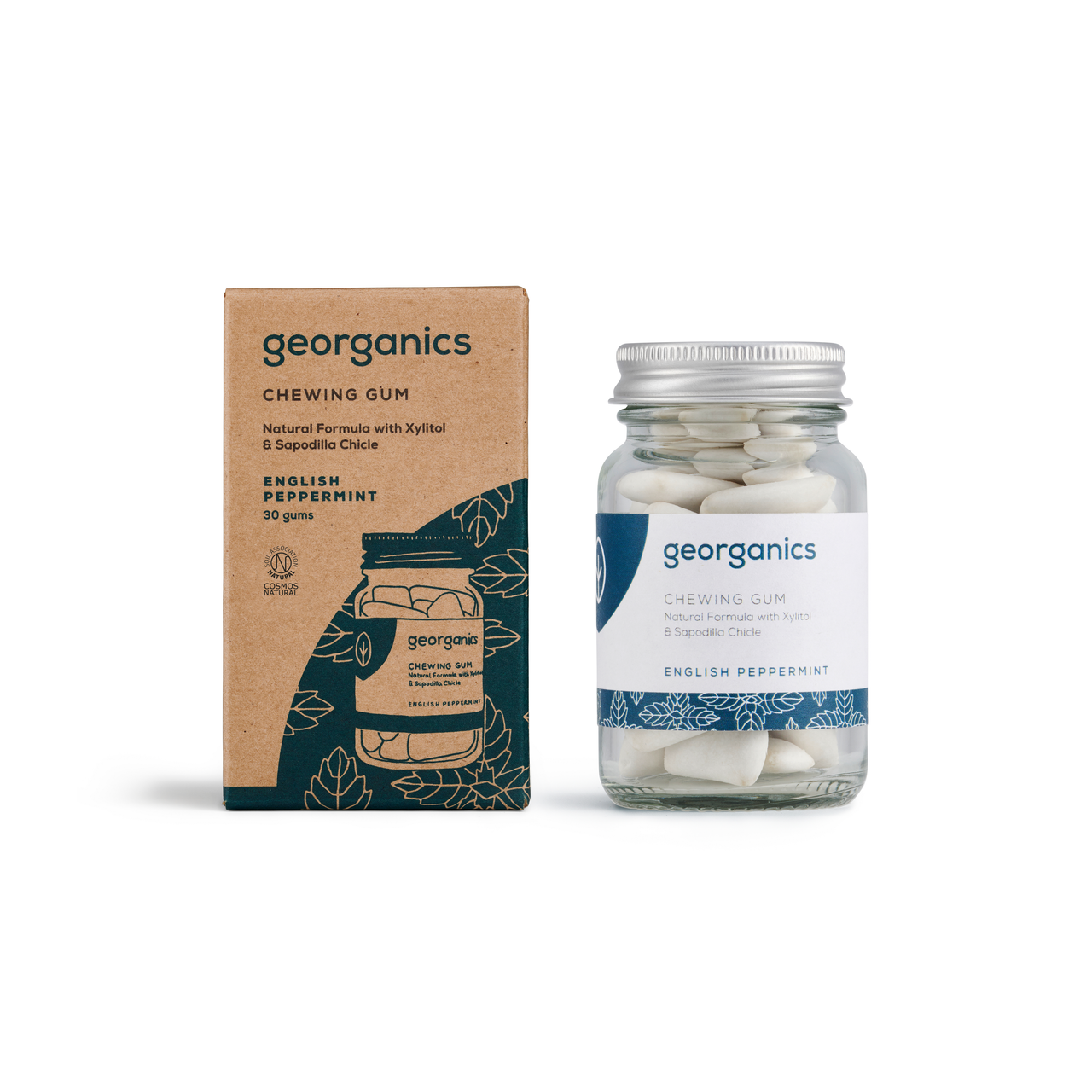 Georganics Natūrali kramtomoji guma su pipirmėte