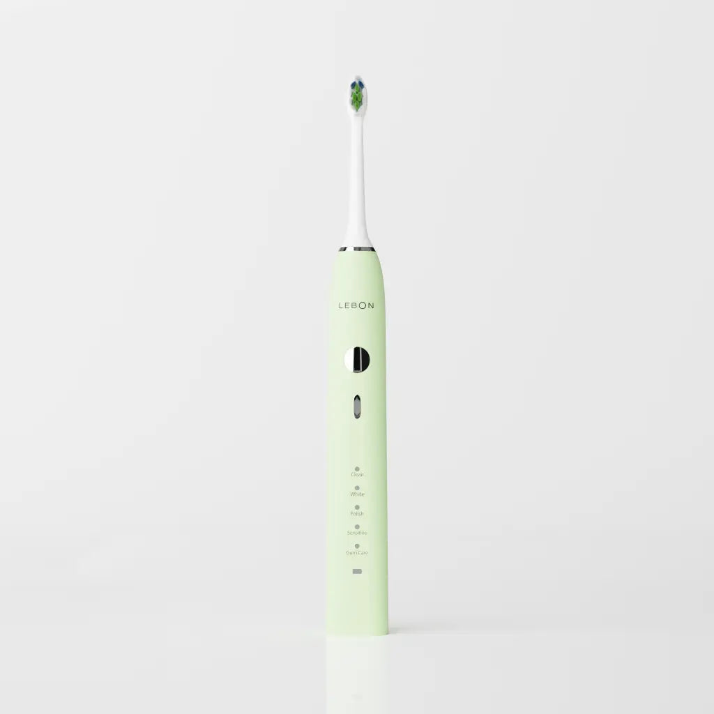 Lebon elektrinis garsinis dantų šepetėlis (sonic) – TROPICAL GREEN