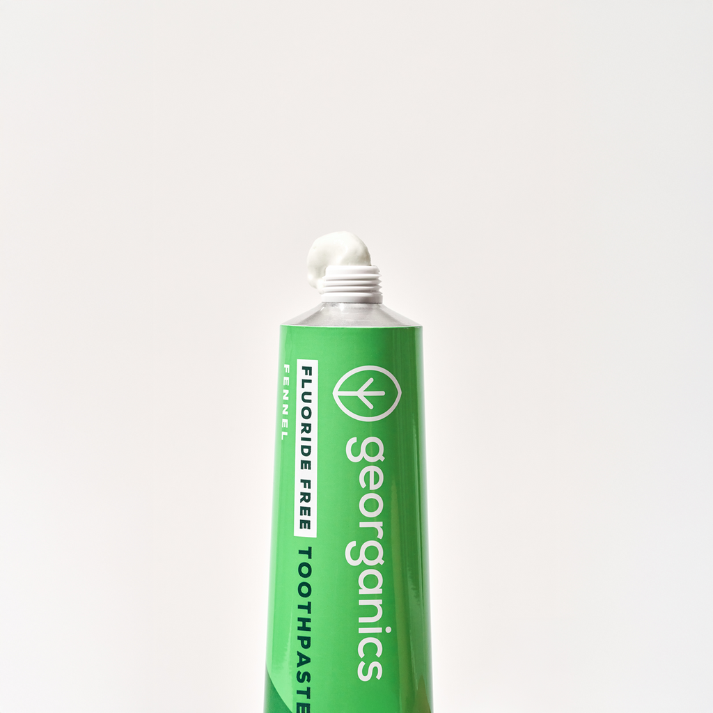 Georganics natūrali dantų pasta su hidroksiapatitu ir pankoliu (be fluoro) | 75 ml